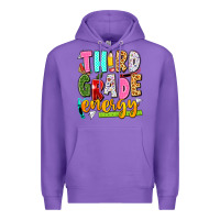 Purple third grade energy Premium Hoodie - texasbilliewilder