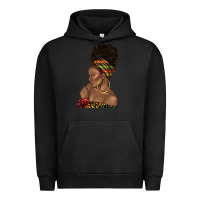 Pigment Black afro black woman profile juneteenth Urban Hoodie - texasbilliewilder