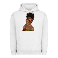 Pigment Lunar Rock afro black woman profile juneteenth Urban Hoodie - texasbilliewilder