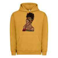 Pigment Peanut Butter afro black woman profile juneteenth Urban Hoodie - texasbilliewilder