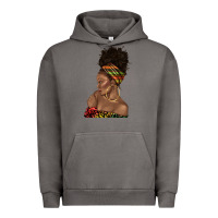 Pigment Tornado afro black woman profile juneteenth Urban Hoodie - texasbilliewilder
