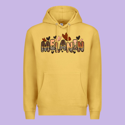 Melanin Butterfly Premium Hoodie Designed By Zillion Design Studio