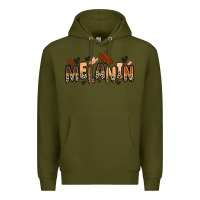 Army Green melanin butterfly Premium Hoodie - Zillion Design Studio