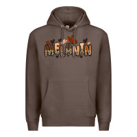 Coffee melanin butterfly Premium Hoodie - Zillion Design Studio
