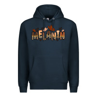 Navy melanin butterfly Premium Hoodie - Zillion Design Studio