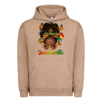 Pigment Burro afro messy bun juneteenth Urban Hoodie - texasbilliewilder