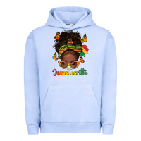 Pigment Grape Ice afro messy bun juneteenth Urban Hoodie - texasbilliewilder