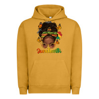 Pigment Peanut Butter afro messy bun juneteenth Urban Hoodie - texasbilliewilder