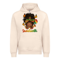 Sandshell afro messy bun juneteenth Urban Hoodie - texasbilliewilder