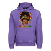Tulip afro messy bun juneteenth Urban Hoodie - texasbilliewilder
