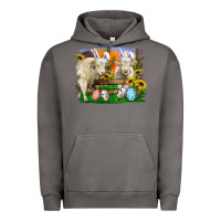 Pigment Tornado Easter Farm Cows Bunny Ears And Eggs Urban Hoodie - RanaPortraitStore