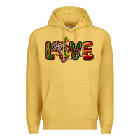 Antique Gold love africa map Premium Hoodie - Zillion Design Studio