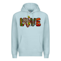 Blue Mist love africa map Premium Hoodie - Zillion Design Studio