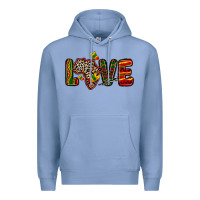 Colony Blue love africa map Premium Hoodie - Zillion Design Studio