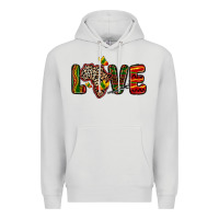 Dove Grey love africa map Premium Hoodie - Zillion Design Studio