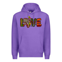 Purple love africa map Premium Hoodie - Zillion Design Studio