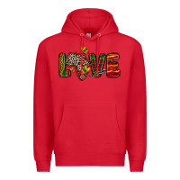 Red love africa map Premium Hoodie - Zillion Design Studio