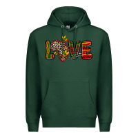 Sports Green love africa map Premium Hoodie - Zillion Design Studio