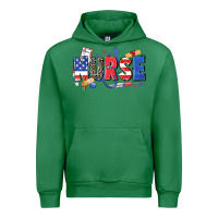 Emerald American nurse Urban Hoodie - Zillion Design Studio