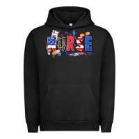 Pigment Black American nurse Urban Hoodie - Zillion Design Studio