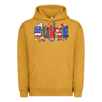 Pigment Peanut Butter American nurse Urban Hoodie - Zillion Design Studio