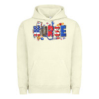 Pigment Pistachio American nurse Urban Hoodie - Zillion Design Studio