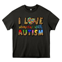 Asphalt i love someone with autism Heavy Core Tee - LillyAllenDesigns