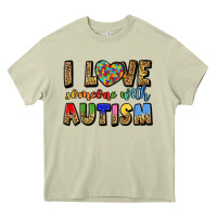 Mossy i love someone with autism Heavy Core Tee - LillyAllenDesigns