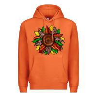 Carrot juneteenth leopard sunflower Premium Hoodie - Zillion Design Studio