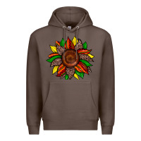 Coffee juneteenth leopard sunflower Premium Hoodie - Zillion Design Studio
