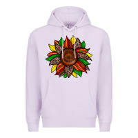 Lilac juneteenth leopard sunflower Premium Hoodie - Zillion Design Studio