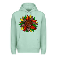 Seafoam juneteenth leopard sunflower Premium Hoodie - Zillion Design Studio