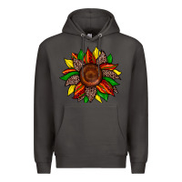 Smoke juneteenth leopard sunflower Premium Hoodie - Zillion Design Studio