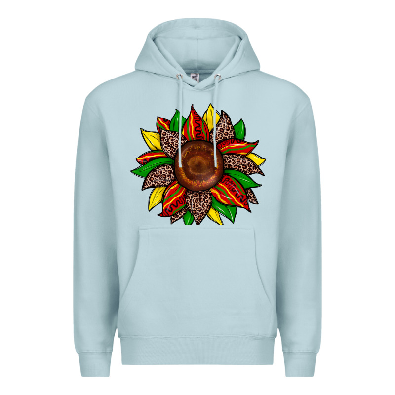 Juneteenth Leopard Sunflower Premium Hoodie by Zillion Design Studio | Teevron