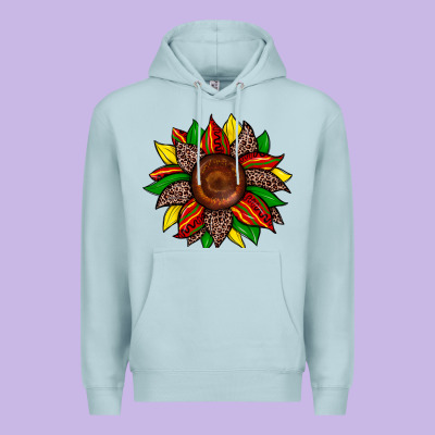 Juneteenth Leopard Sunflower Premium Hoodie Designed By Zillion Design Studio