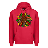 Cardinal juneteenth leopard sunflower Premium Hoodie - Zillion Design Studio