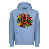 Colony Blue juneteenth leopard sunflower Premium Hoodie - Zillion Design Studio