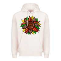 Pale Pink juneteenth leopard sunflower Premium Hoodie - Zillion Design Studio