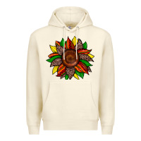 Sandshell juneteenth leopard sunflower Premium Hoodie - Zillion Design Studio