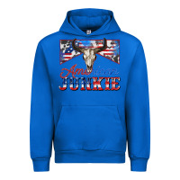 Cobalt American junkie Urban Hoodie - Zillion Design Studio