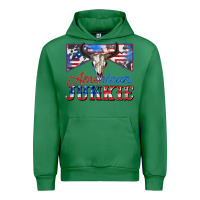 Emerald American junkie Urban Hoodie - Zillion Design Studio