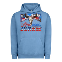 Pigment Pebble Blue American junkie Urban Hoodie - Zillion Design Studio