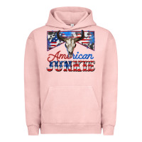 Pigment Salmon American junkie Urban Hoodie - Zillion Design Studio