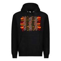 Black juneteenth brushstroke Premium Hoodie - Zillion Design Studio