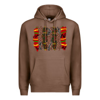 Chestnut juneteenth brushstroke Premium Hoodie - Zillion Design Studio