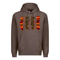 Coffee juneteenth brushstroke Premium Hoodie - Zillion Design Studio