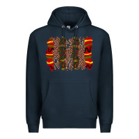 Navy juneteenth brushstroke Premium Hoodie - Zillion Design Studio