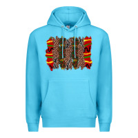 Ocean Blue juneteenth brushstroke Premium Hoodie - Zillion Design Studio