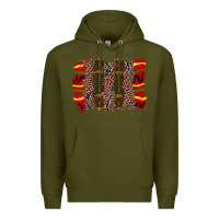 Army Green juneteenth brushstroke Premium Hoodie - Zillion Design Studio