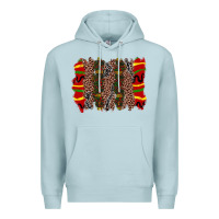 Blue Mist juneteenth brushstroke Premium Hoodie - Zillion Design Studio